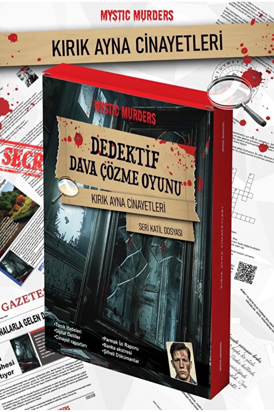 Kırık Ayna Cinayetleri Dedektif Oyunu - Dava Çözme Oyunu - Suç Çözme Oyunu - Cinayet Oyunu Cinayet Ç