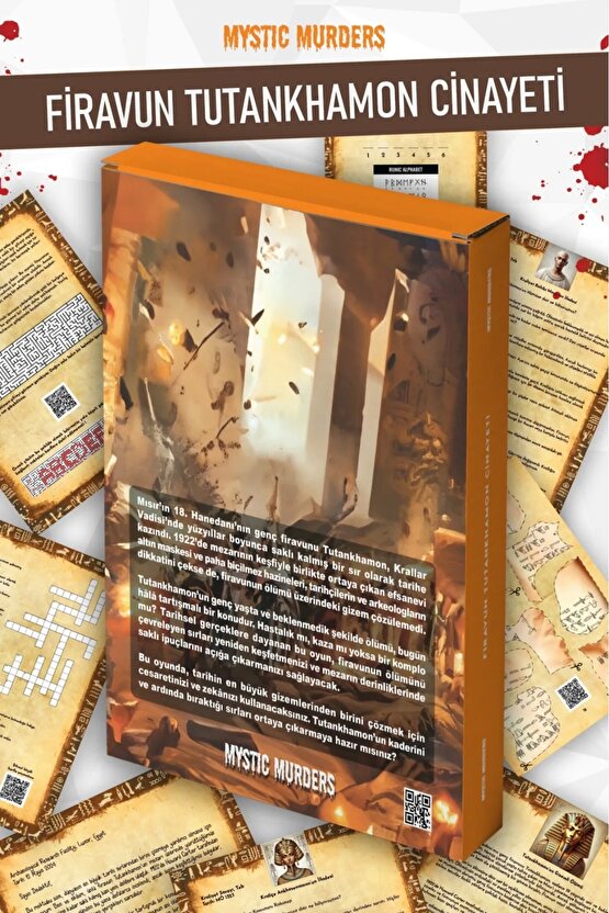 Firavun Tutankhamon Cinayet Dedektif Oyunu - Dava Çözme Oyunu - Suç Çözme Oyunu - Cinayet Oyunu Cina