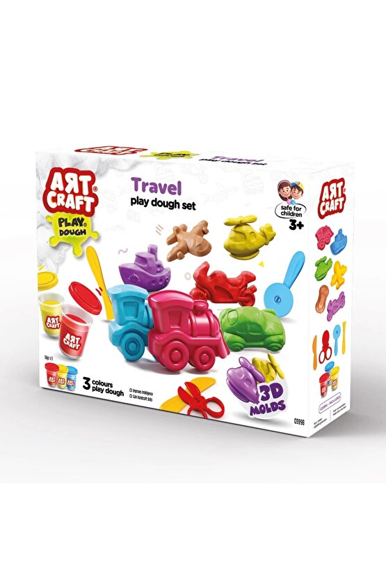 Seyahat Araçları Oyun Hamur Seti 168 Gr. - Oyun Hamuru Seti - Hamur Setleri - Hamur Kalıpları - Doğa
