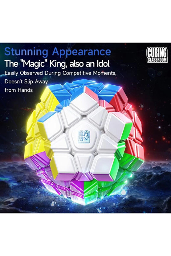 Orijinal MoYu Meilong Megaminx Manyetik Küp - Moyu Speed Cube - Moyu Megaminx Zeka Küpü - Zeka Küpü
