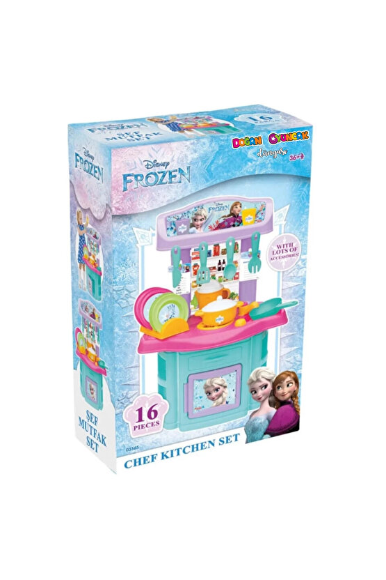 Frozen Şef Mutfak Seti - Mutfak Setleri - Ev Oyuncak Setleri - Frozen Mutfak - Karlar Ülkesi Mutfak