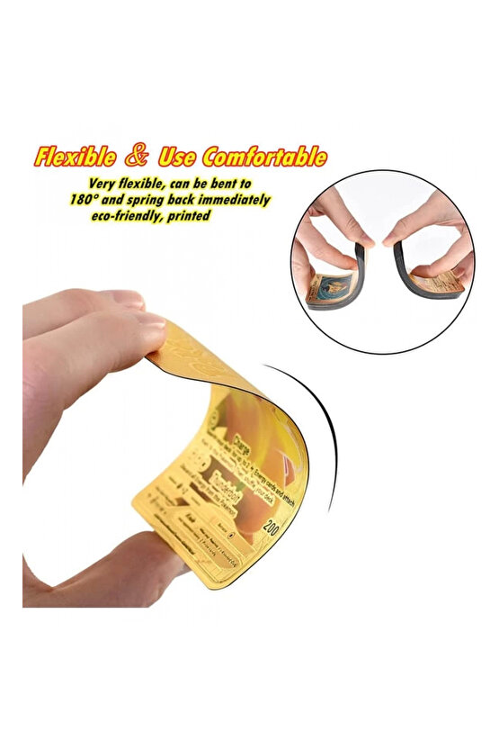 Orijinal Pokemon Kart Gold Serisi 55li Paket - Pokemon Oyun Kartları - Pikachu Koleksiyonluk Kartı