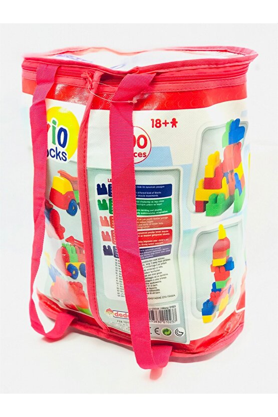 Dede 100 Parça Büyük Boy Bloklar Yapı Oyuncak Set