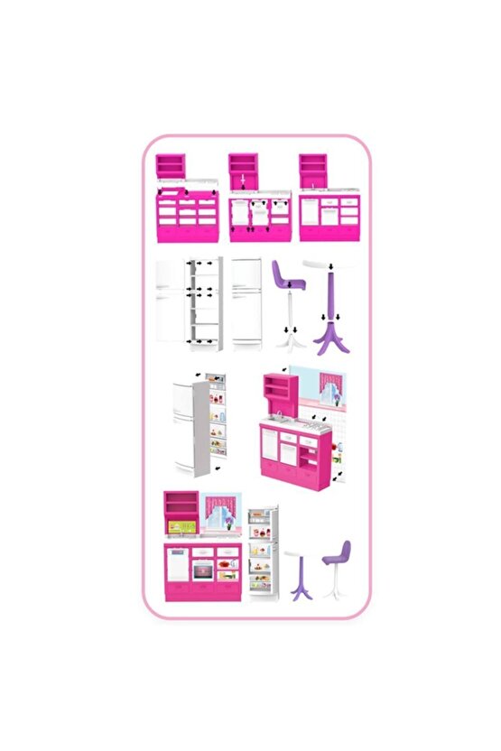 Lindanın Mutfak Hamur Seti - Mutfak Oyuncak - Mutfak Seti - Barbie Mutfak Hamur Seti