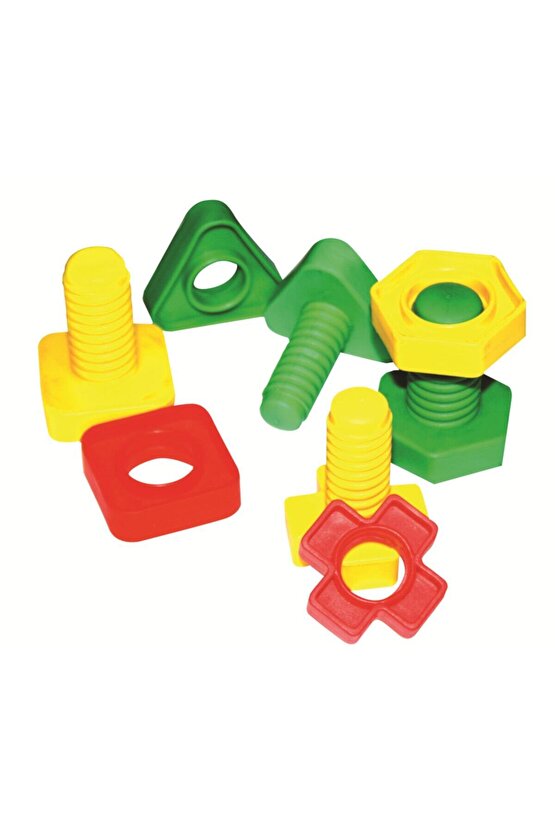 King Kids Vidalı Eğitici Şekiller 64 Parça