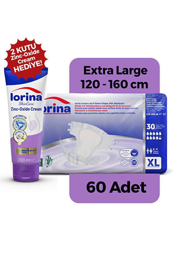 Belbantlı Bez 2x30 Adet Xl - Bariyer Kremi Hediyeli