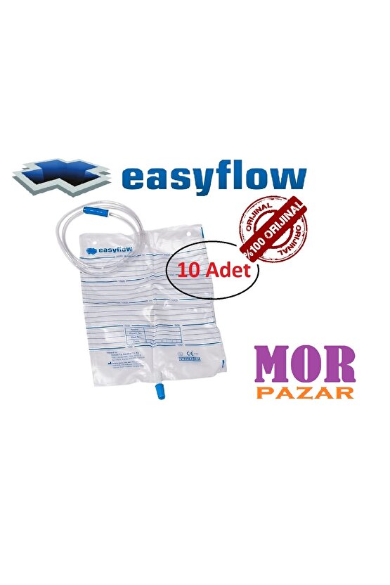 Steril Idrar Torbası Düz Musluk 10 Lu Paket