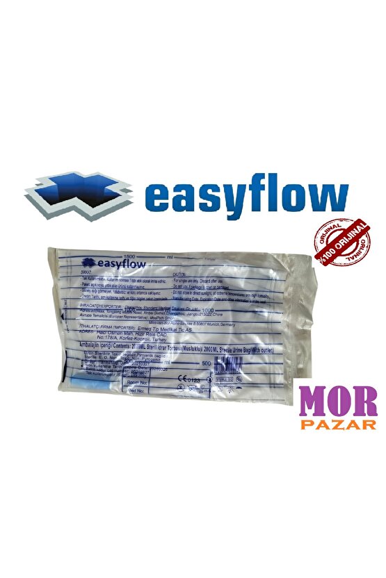 Steril Idrar Torbası Düz Musluk 10 Lu Paket