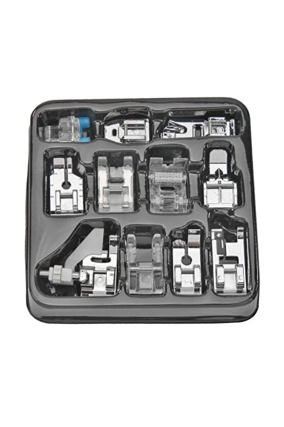 11 Parça Ev Tipi Aile Dikiş Makinesi Ayak Seti Singer Pfaff