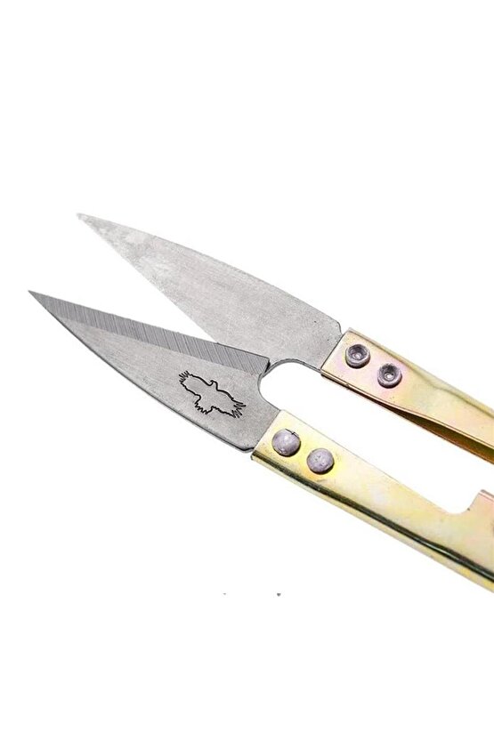 Mivela Konfeksiyon Iplik Temizleme Makası Metal Kasalı Kılıflı