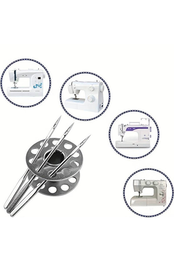 Singer Zetina Bernina Janome Uyumlu 11-14-16 Ev Tipi Dikiş Makine Iğnesi Toplam 30 Adet