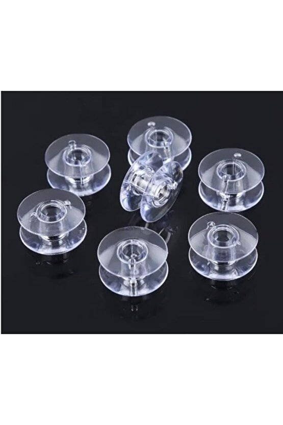 Yeni Model Ev Tipi Dikiş Makinesi Masurası Plastik Beyaz-mavi Şeffaf (10 ADET)