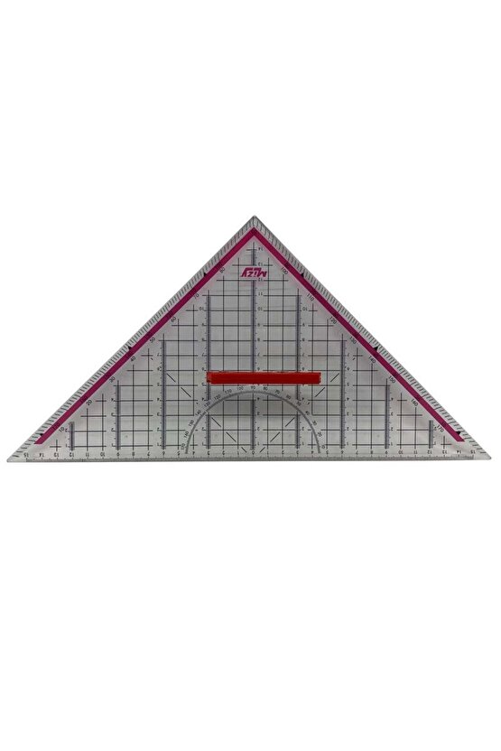Geoderik Üçgen Cetvel Gemici Cetveli Tekstil Cetveli Modelist Cetveli 32 Cm
