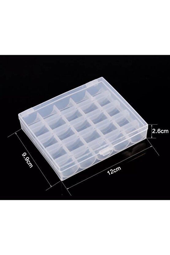 Singer Beko Zetina Janome Homemax Brother Bernina Dikiş Makiner Için 25 Adetlik Boş Masura Kutusu