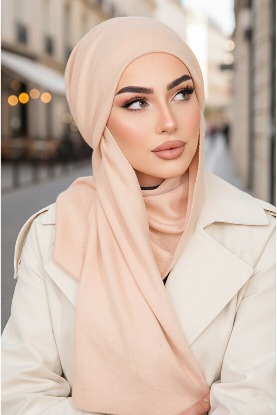 Somon Nude Serisi Kelebek Bone Şal