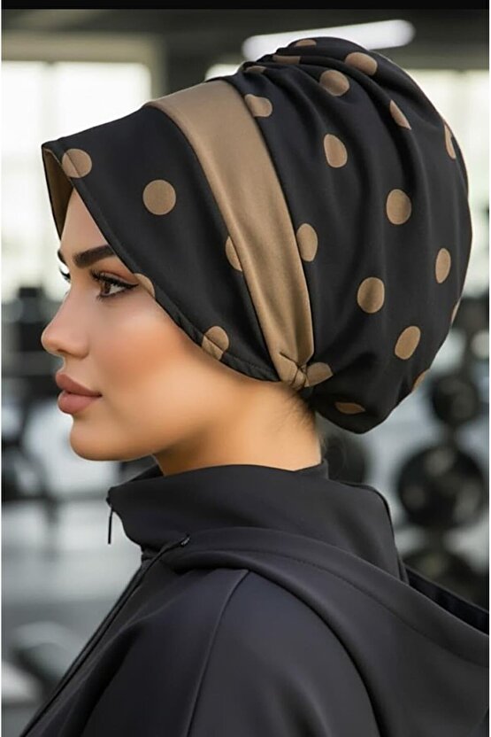 Siyah Vizon Bantlı Şapka Bone