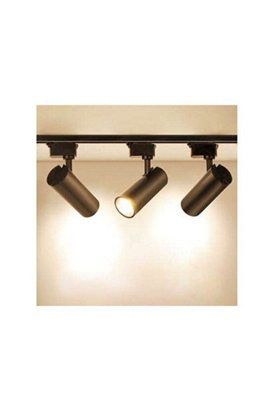 Alüminyum Gövde 30 Watt 3000 Kelvin Gün Işığı Ledli Çok Kaliteli Ray Spot , Led Armatür (Ray Hariç)