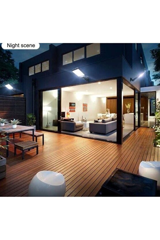 900 Watt Çok Kaliteli, Kumandalı, Güneş Enerjili, Fotoselli, Sensörlü, 3 Modlu Solar Bahçe Armatürü