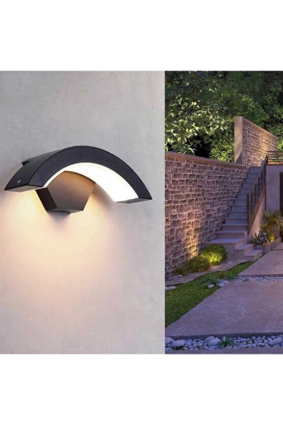 Elektrikle Çalışır 24 Watt Beyaz Işık İç ve Dış Mekan Led Duvar Aplik Bahçe Kapı Girişi Armatür