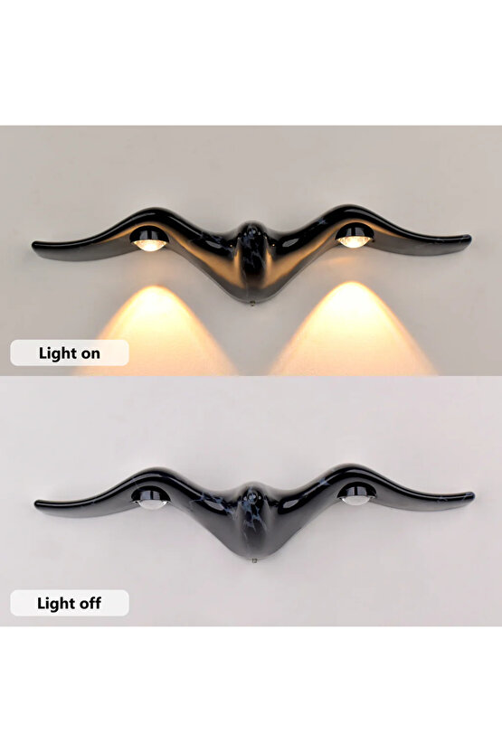 Elektrikle Çalışır, 10 Watt İç ve Dış Mekan Sarı Işık 3000 Kelvin Led Aplik, Modern Tasarım Armatür