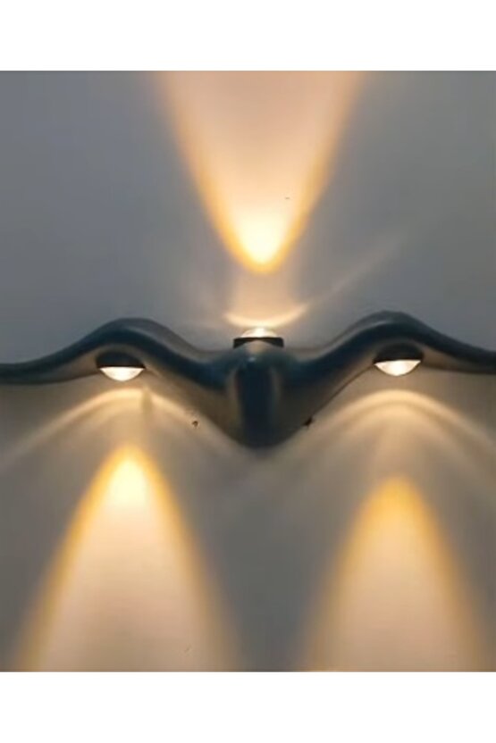 Elektrikle Çalışır, 10 Watt İç ve Dış Mekan AMBER IŞIK Kelvin Led Aplik, Modern Tasarım Armatür