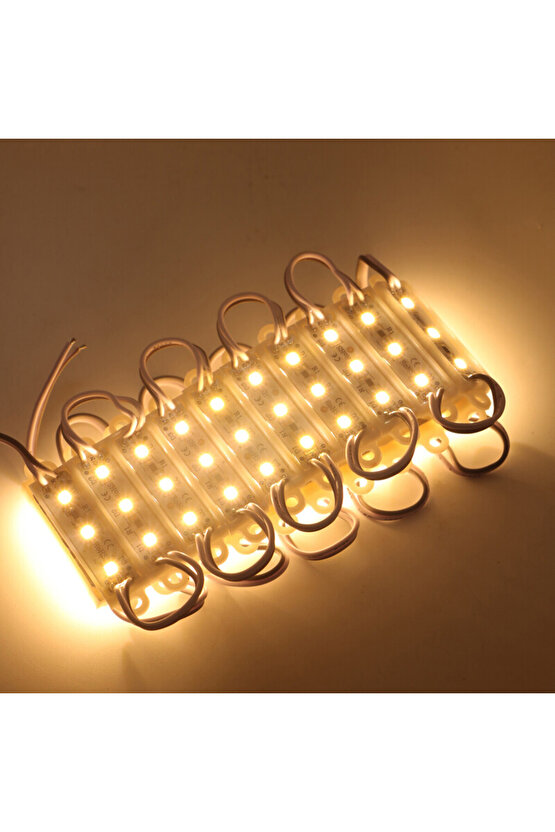 10 Adet 5 Watt GÜN IŞIĞI 3000K IP65 Modül Led, 10 Adet Magnetli, Çok Kaliteli 3000K. Işık Modül Led