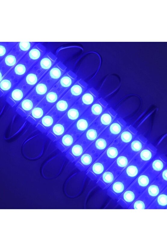 20 Adet 5 Watt Mavi Işık Ip65 Modül Led, 10 Adet Magnetli, Çok Kaliteli Mavi Işık Modül Led