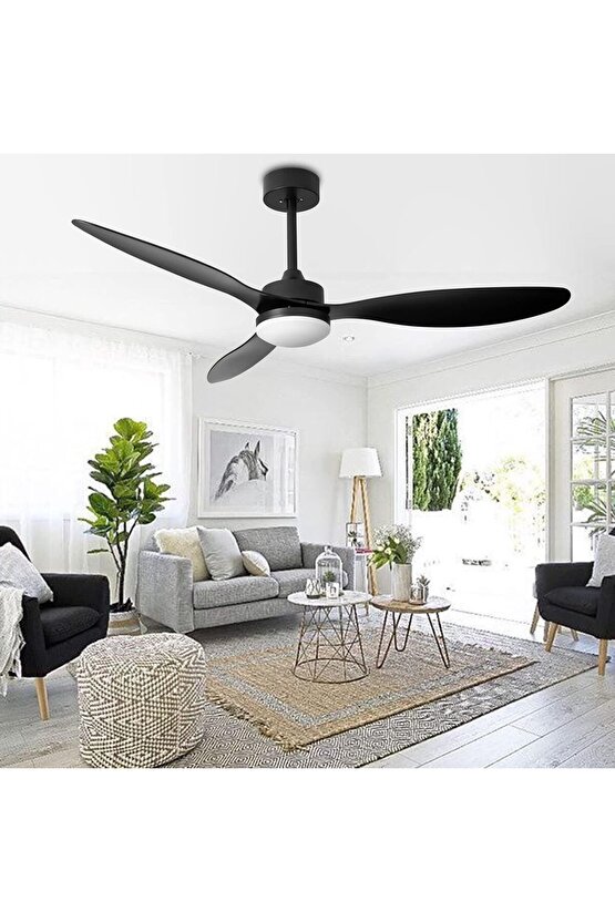40 Watt, 3 Işık Modlu, 6 Kademeli, Kumandalı, Çok Şık ve Kaliteli Tavan Vantilatörü Ledli Vantilatör