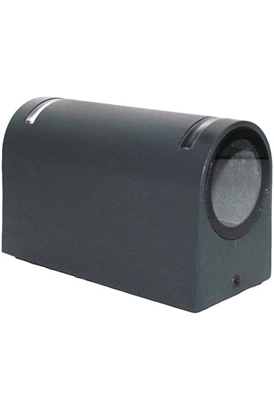 Antrasit Renk Alüminyum Çift Yönlü, Elektrikle Çalışır İç ve Dış Mekan Duvar Apliği (AMPULLER HARİÇ)