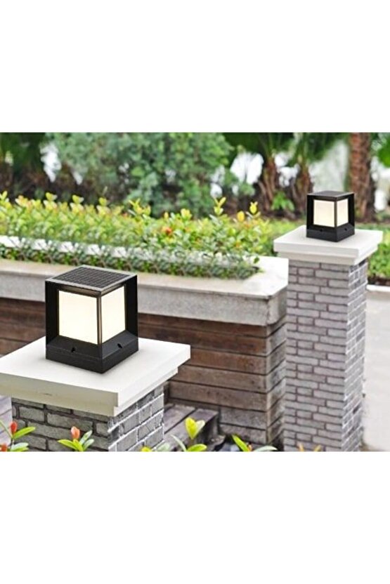 15 x 19 Cm, 30 Watt, Kumandalı, Güneş Enerjili ve E27 Duylu, 3 Işık Modlu Solar Küp Bahçe Armatürü