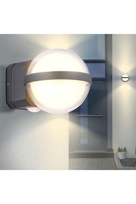 12 Watt, 3200K, 3 Işık Yönlü, Elektrikle Çalışır, Modern Tasarım İç ve Dış Mekan Aplik, Led Aplik