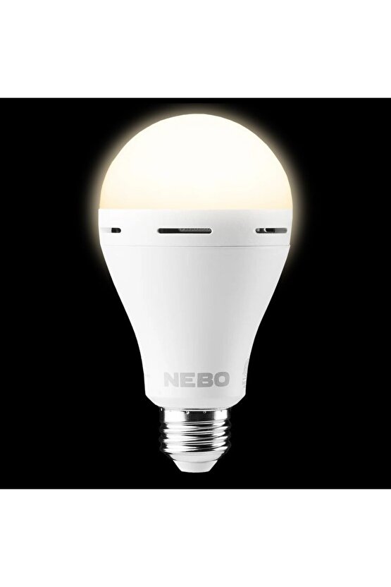 4 Adet Elektrik Kesilince De Çalışan 9 Watt Beyaz Işık Led Ampul Kendini Şarj Eden Led Ampul