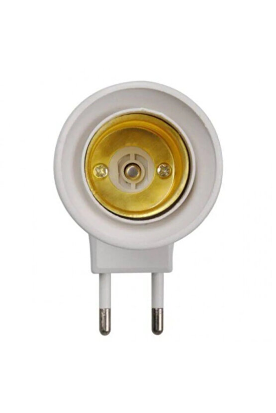 5 Adet Aç - Kapa Anahtarlı E27 Duylu Fiş, E27 Ampul ve Gece Lambası Takılabilir Anahtarlı Fişli Duy