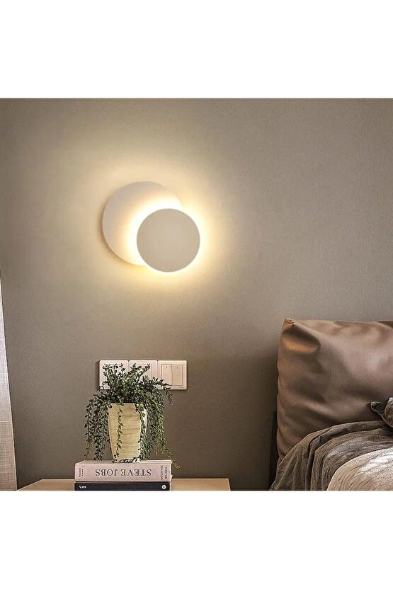 Alüminyum Kasa, Elektrikle Çalışır, 6 Watt 3000K Günışığı Led Aplik, Banyo, Balkon, Yatakbaşı Apliği