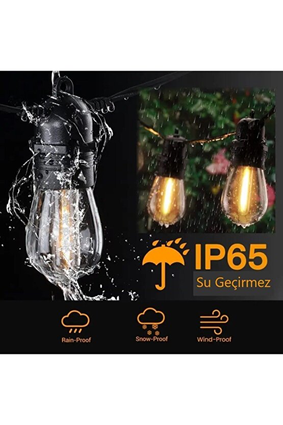 10 Metre 20 Duylu Sarmaşık Dış Mekan Yağmur Kablosu