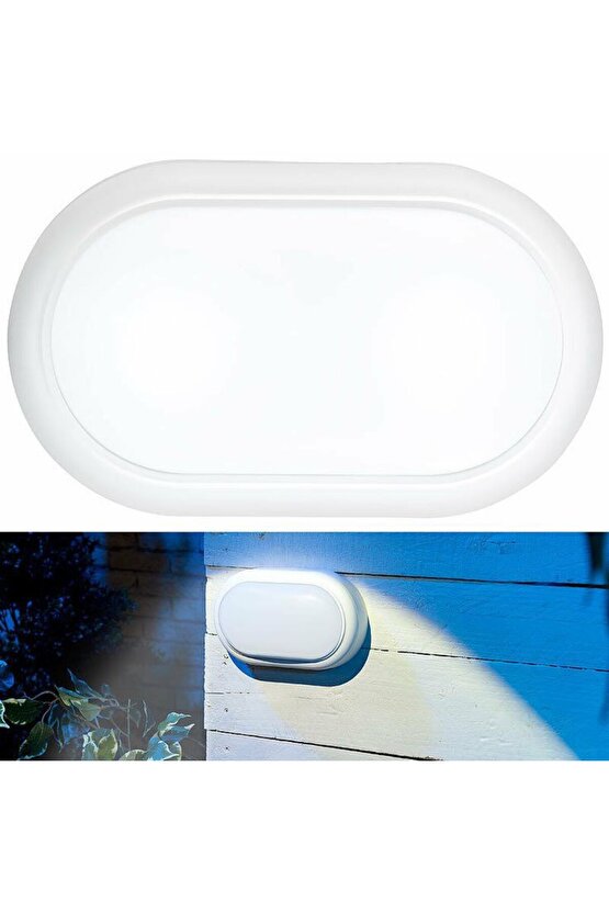 20 Watt Beyaz Işık Ledli Nemli Alan, Dış Mekan, Bahçe, Banyo, Teras, Balkon, Kamelya, Veranda Apliği