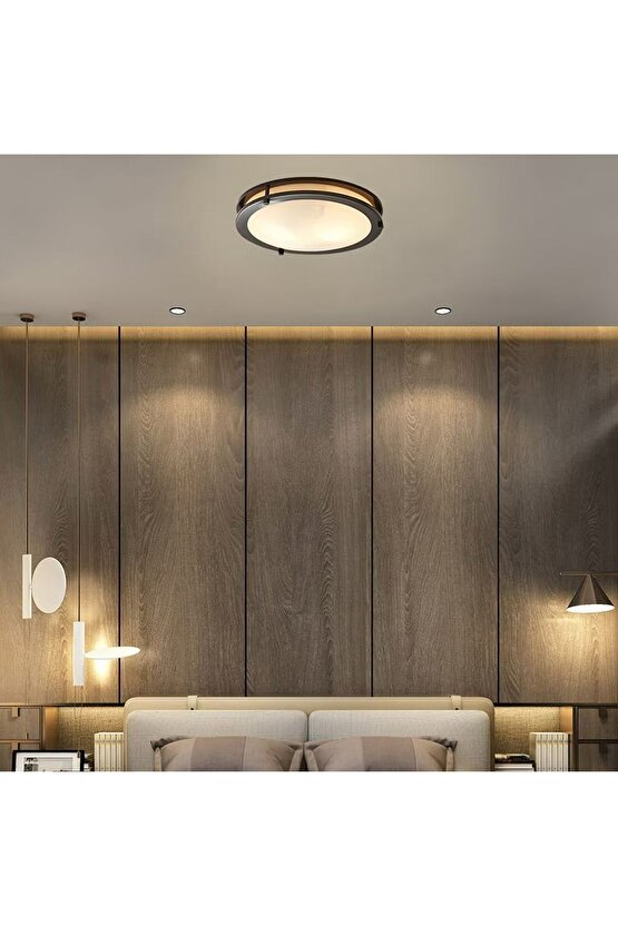 Sıva Üstü Tavan Armatür 1950 Siyah Kasa 3000K GÜN IŞIĞI