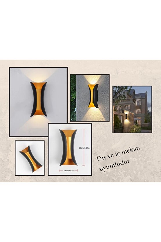 SEKİZGEN LED ROSE ÇİFT YÖNLÜ APLİK GÜNIŞIĞI