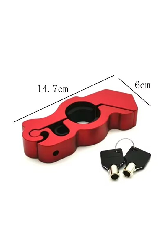 Motosiklet Gidon Kilidi Anti-Hırsızlık Alüminyum Fren & Gaz Kolu Güvenlik Kilidi Scooter ATV