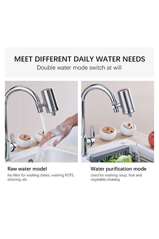 Paslanmaz Çelik Musluk Suyu Filtresi Mutfak Banyo İçin Mikrofiltrasyon İçilebilir Su Arıtma Sistemi