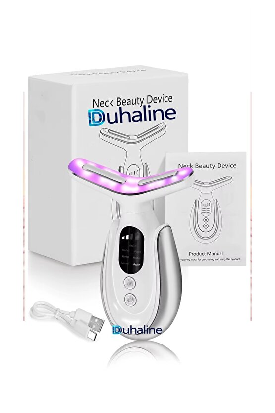 Yeni Nesil 7 Modlu LED Işıklı & EMS Mikro Akımlı Yüz Masaj Kırışıklık Gıdık Giderici Güzellik Cihazı