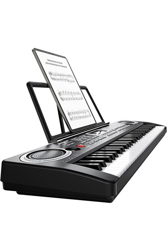 Piyano 61 Tuşlu 5 Oktav Org 100 Ses+100 Ritim Eğitim İçin Mikrofon+ Nota Standı+Taşıma Çatası HEDİYE