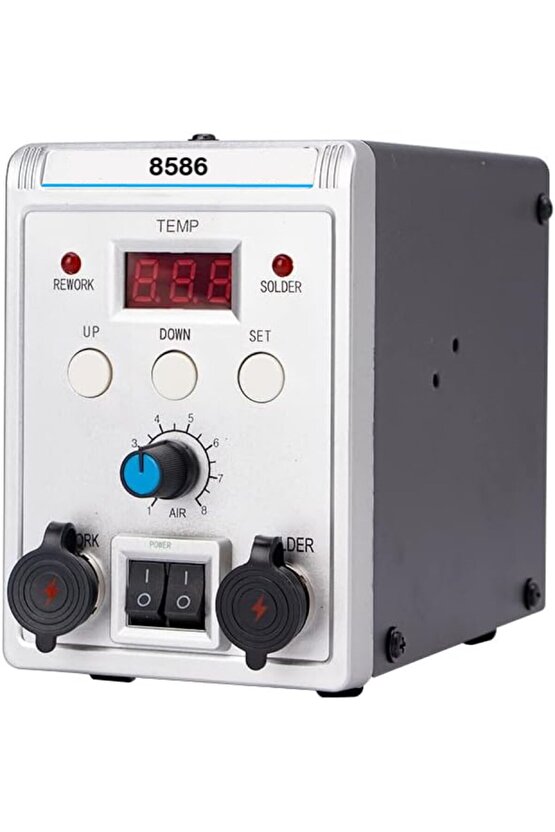 Sıcak Hava Üflemeli 700w Havya İstasyonu 8586 2 in1 Lehim Makinesi ve Hava Tabancası