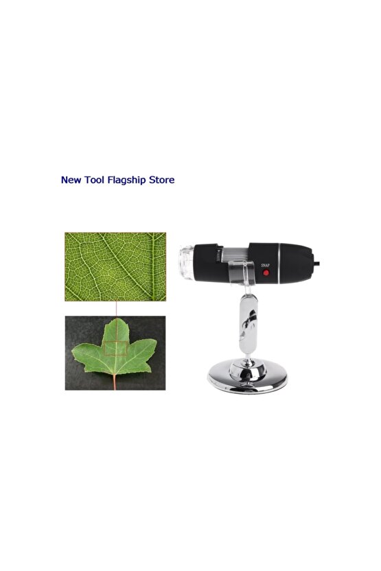 Cilt Ve Saç Analiz Cihazı 1600x 2.mp Usb 8 Led Digital Mikroskop