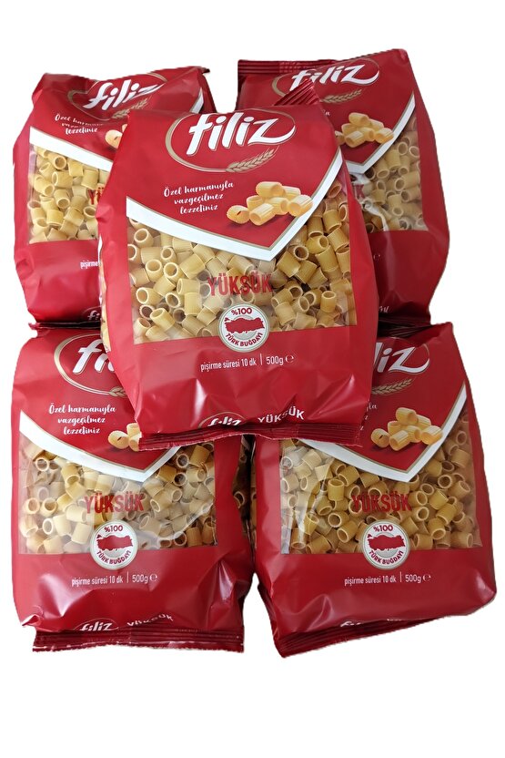 Filiz Yüksük Makarna 500 gr 5 Li Paket