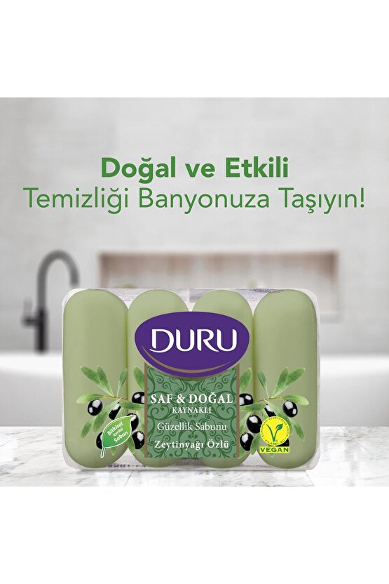 Güzellik Sabunu Saf&Doğal Zeytinyağlı Eco 4x70gr