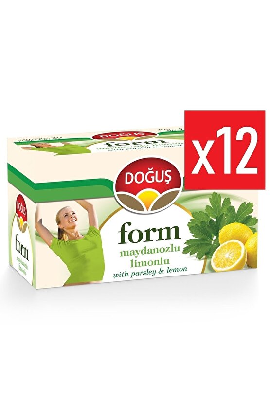 Form Maydonozlu Limonlu Bitki Çayı 20li X 12 Adet