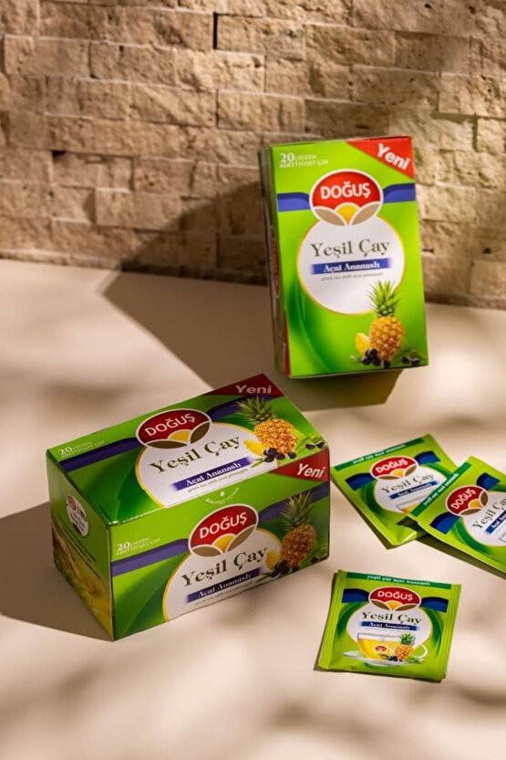 Yeşil Çay Açai Ananaslı 20li