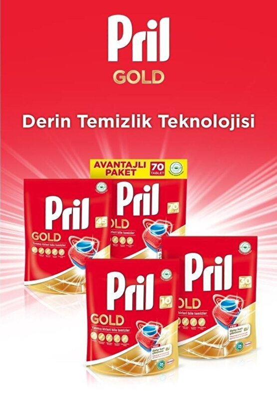 Gold 45 Yıkama Bulaşık Makinesi Tableti - Ekonomik Temizlik