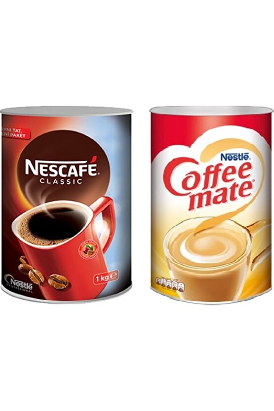 Classic Teneke Kutu 1000 gr Coffee Mate 2000 gr Kahve Kreması